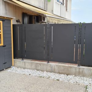cmc recinzioni-cantiere Verona-Recinzione modello bastoni
